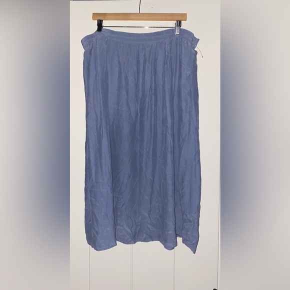 Eileen Fisher Silk Skirt Scandi Chic Quiet Luxury Closet Essential Women M/L - Picture 6 of 7